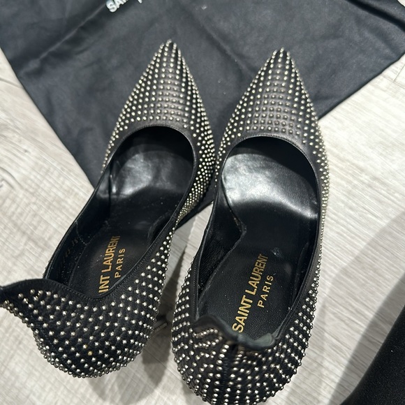STUDDED YSL HEELS - Picture 6 of 6